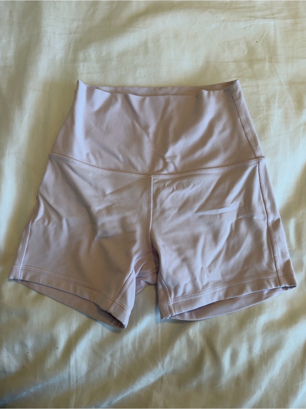 Lululemon women’s light pink sports bra and shorts matching workout set - Picture 8 of 11